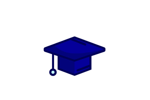 Back to School Graduation Hat Design Art