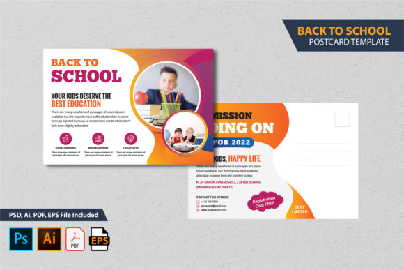 Back to School Postcard Template – A Practical Asset for Seasonal Campaigns