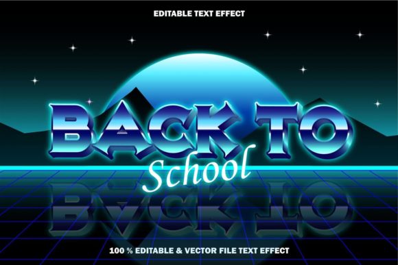 Back to School Text Effect Retro Style: A Versatile Tool for Modern Creatives