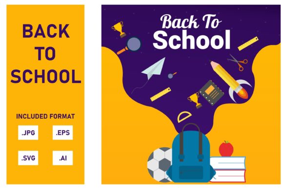 Vector Illustrations Back to School Creative Potential