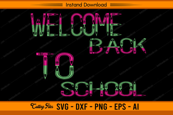 Welcome Back to School Design for Cutting Machines